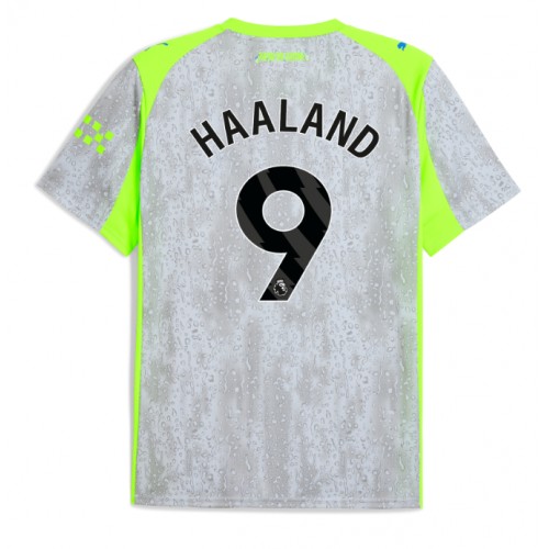 Stroje piłkarskie Manchester City Erling Haaland #9 Koszulka Trzeciej 2025-26 Krótki Rękaw